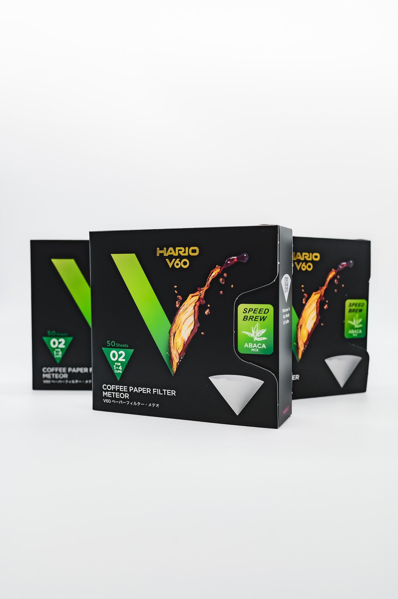 Hario V60 Meteor 02 - Abaca - Speed Brew (50 Stk.)